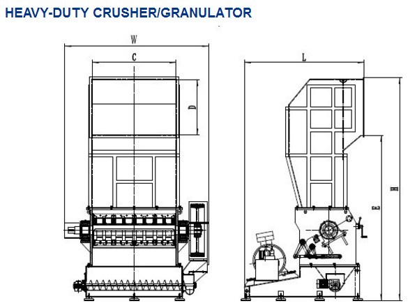 Hard Plastic Granulator/Plastic Crusher of Recycling Machine with Ce/ PC52100