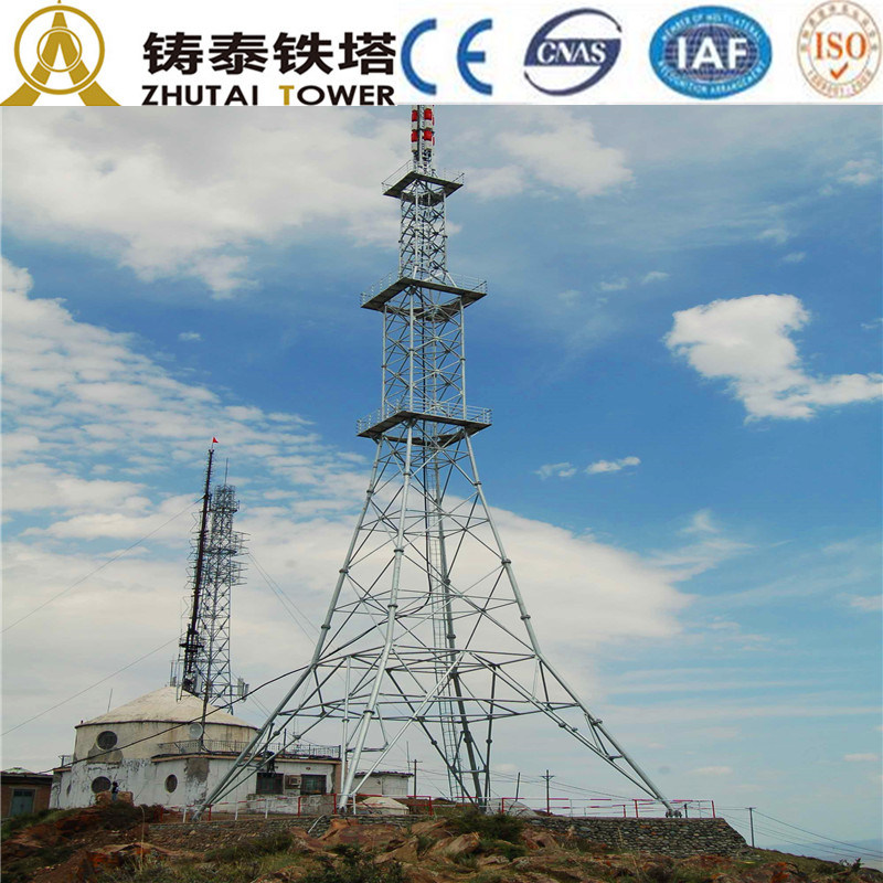 Galvanized Angle Steel Communication Telecom Tower