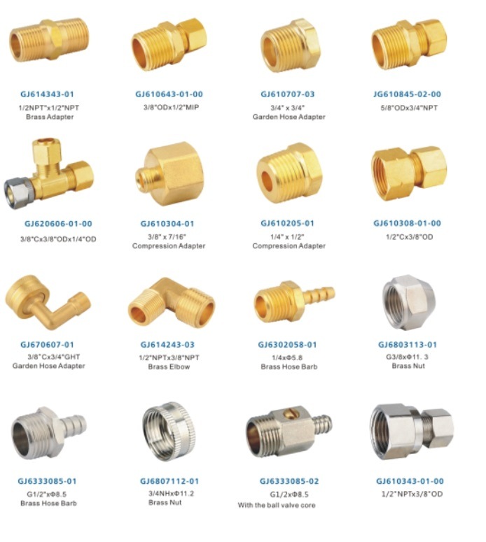 Customize Brass Connectors, Pipe Connector, Adaptor, Brass Thread Fitting/Joint with Factory Price