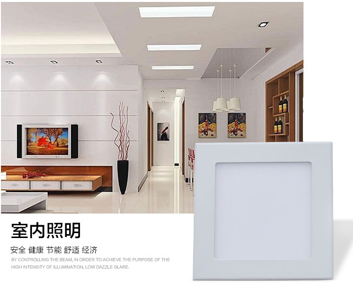 12W LED Square Panel Light/Spot Light/Living Room/Supermarket/Meeting Room/Dining Room/Bedroom Light/Indoor Light LED Panel Light