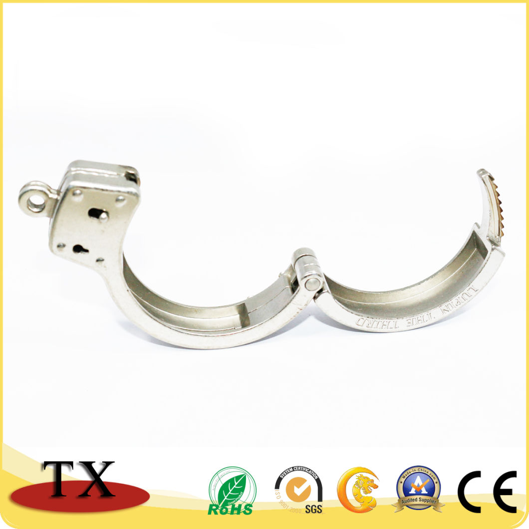 Cool Souvenir Handcuffs Shape Metal Zinc Alloy Key Chain