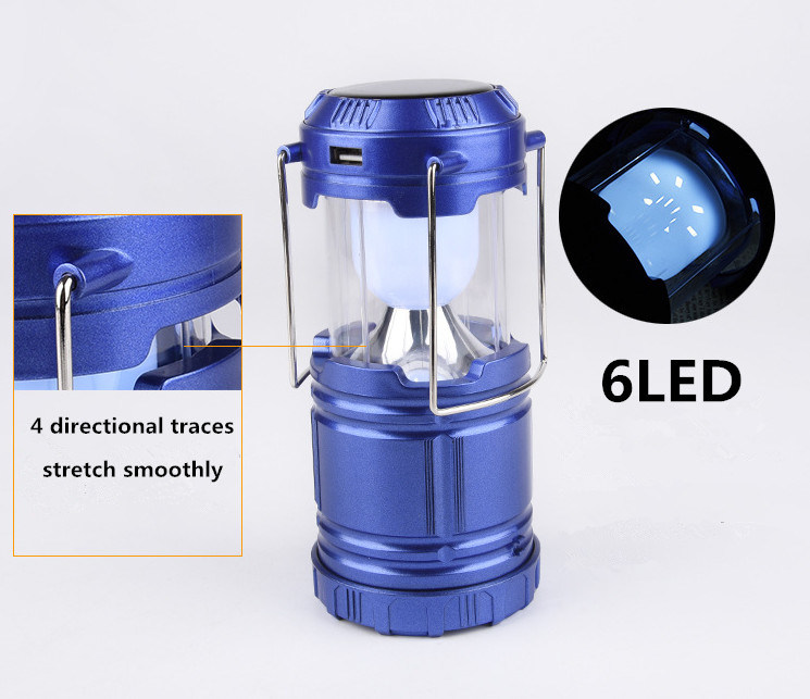 2018 Hot Sale Rechargeable Solar LED Tent Lamp&Solar LED Camping Lantern with Charger