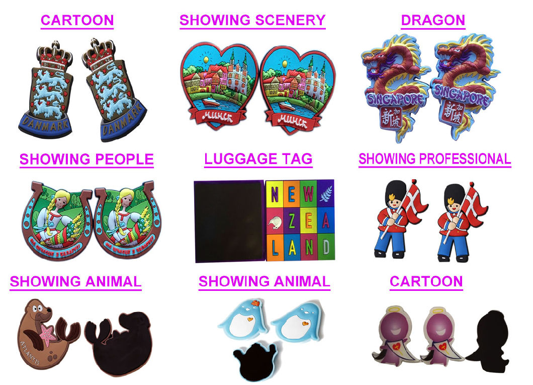 High Quality OEM Fridge Magnets, Customized Cute Cartoon Designs Magnet