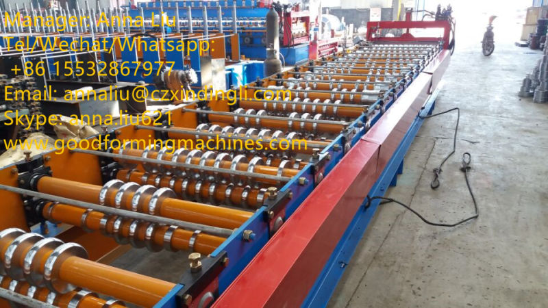 Single Layer Roof Panel Roll Forming Machine Wave Forming Machine