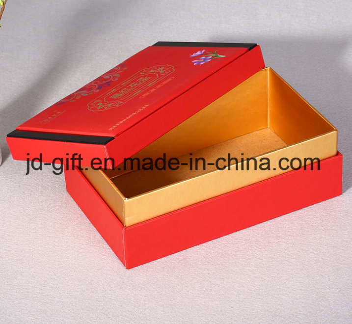 Custom Gift Fashion Gold Drawer Paper Box for Cosmetics or Jewelry or Candy