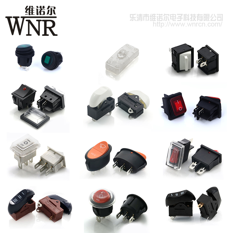 Wnre Waterproof Micro Electronical Push Button Rocker Switch