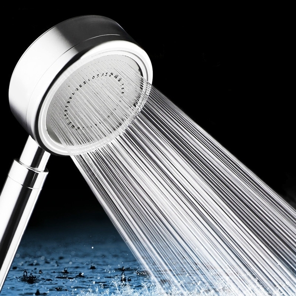 High Pressure Aluminum Water Saving Hand Held Showerhead Bathroom Rainfall Shower Kit