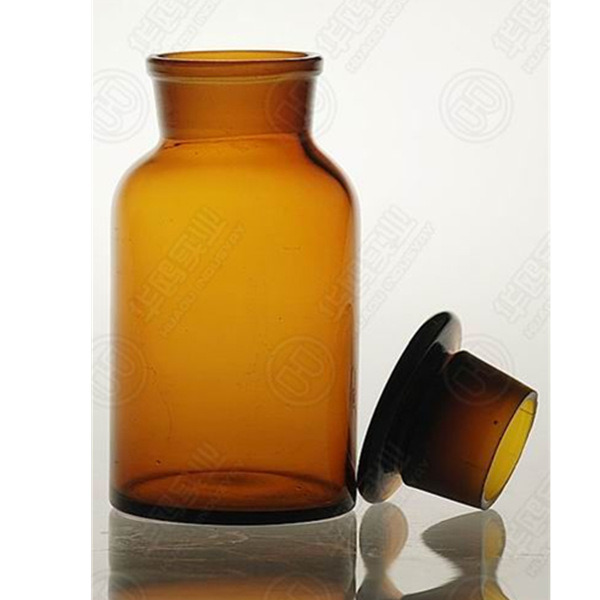 Amber Glass Wide Mouth Reagent Bottle