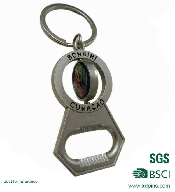 Custom spinning Keychain with Bottle Opener Function (KC-212)