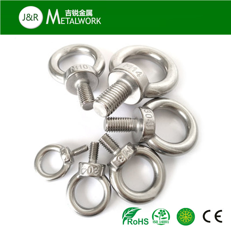 High Quality Stainless Steel SUS304 SUS316 Eye Bolt (M8-M64)