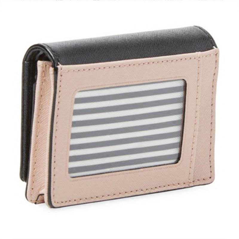 Yc-W097 Contrast Color PU Fashion Women's Wallet with Key Ring