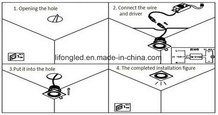 Commercial Ce RoHS 18W Dimmable CREE LED COB Downlight