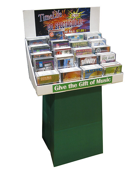 Customized Cmyk Printing Chain Store Cardboard Displays Pop Paper Stands