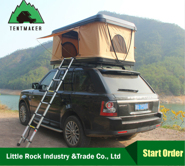 Outdoor Camping Fiberglass Hard Shell Roof Top Tent