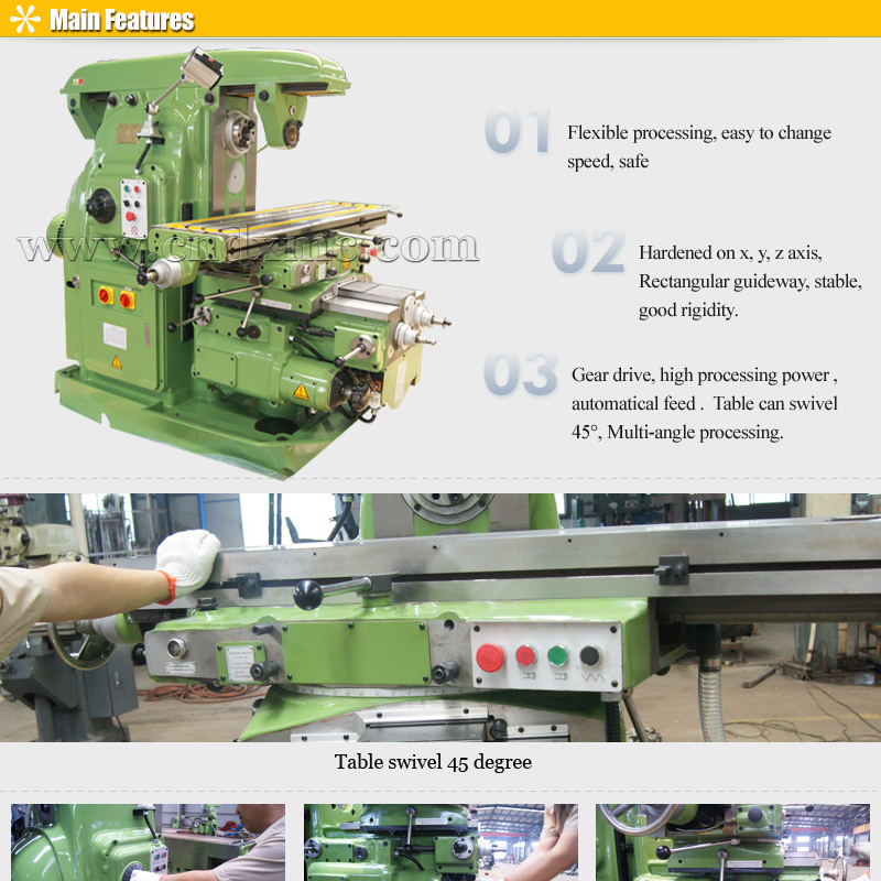 X6132 OEM ODM Table Top Horizontal Portable Milling Machine