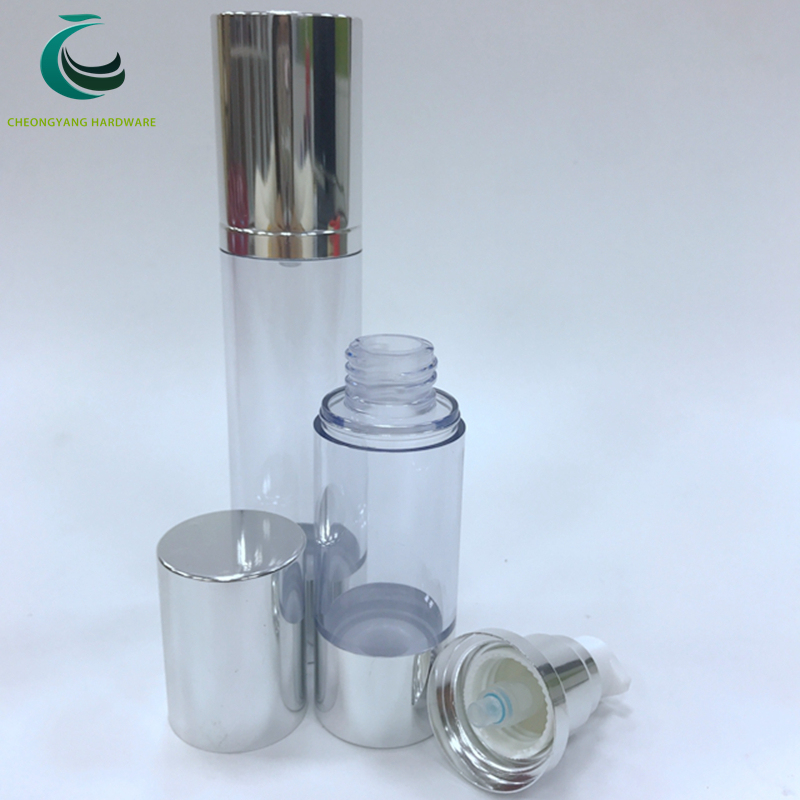 Shiny Silver Gold Luxury Eye Cream Skincare Airless Pump Bottle for Wholesale