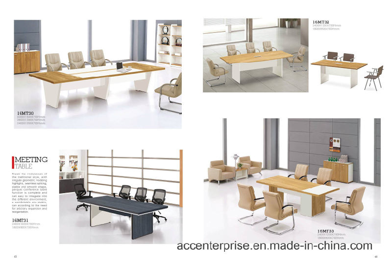 Modern Conference Room Furniture Melamine Top Office Meeting Table