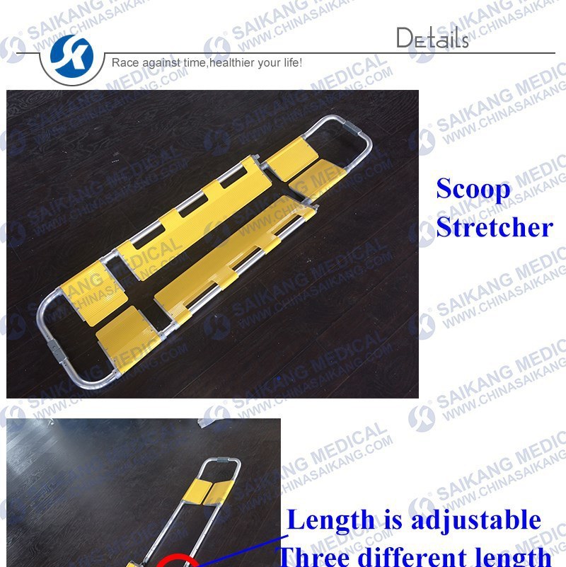 Ambulance Plastic Scoop Stretcher (CE/FDA/ISO)