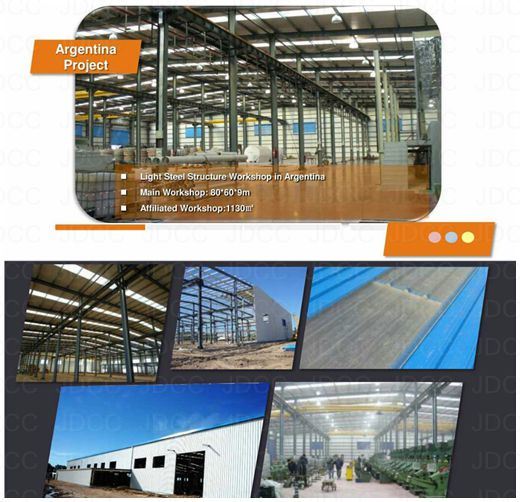 High Quality Jdcc Brand Light Steel Structure Aircraft Hanger