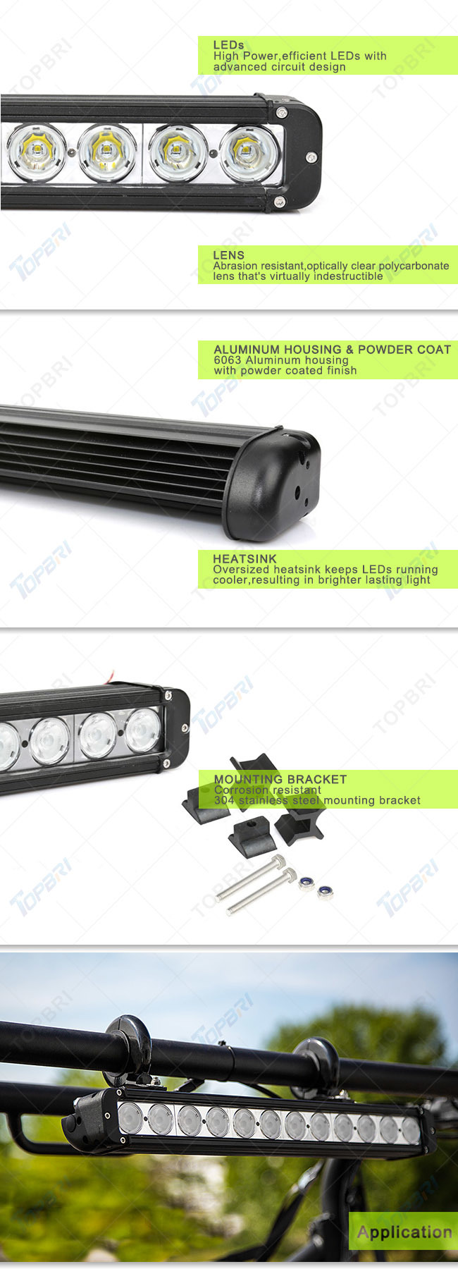 Ce Approved 40W CREE LED Light Bar for Trucks