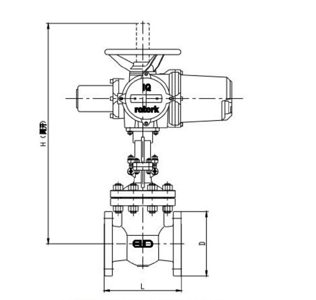 High Temperature Flange Wedge Gate Valve for Industrial