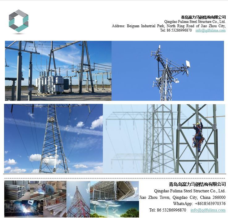 Galvanized Steel Microwave Communication Tower for Telecommunication