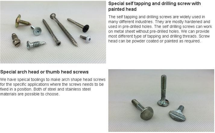 Custom and Special Industrial Fasteners Bolts Screws Nuts Pins Rivets