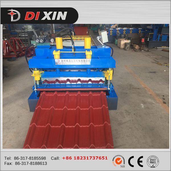 828 Galvanized Roofing Sheet Glazed Tile Roll Forming Machine