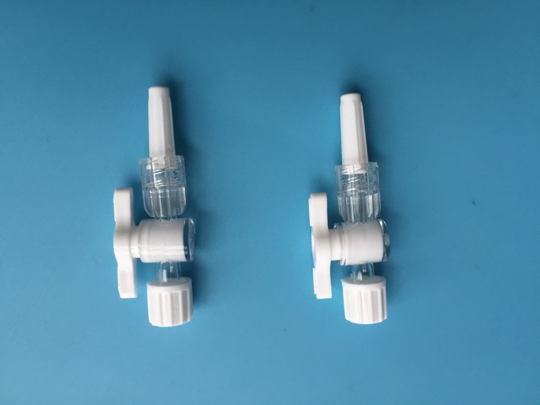 Sterile White Two-Way Stopcock with Luerlock/Luerslip Connector