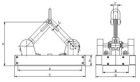 NdFeB (neodymium iron boron) Industrial Lifting Magnet for Billets