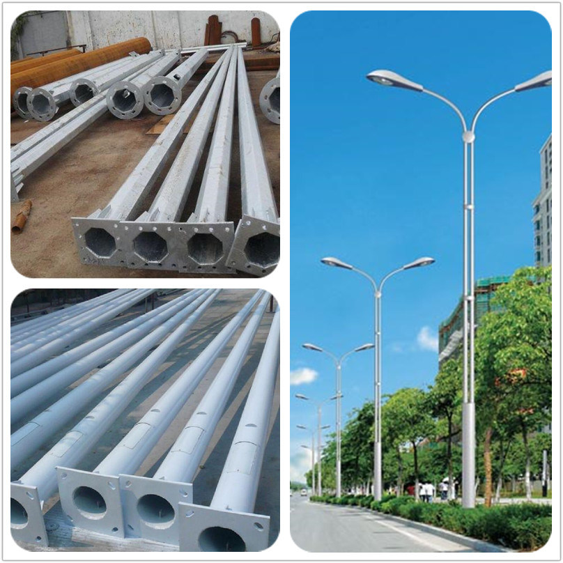 Galvanized Steel Single Pole Telecom Tower