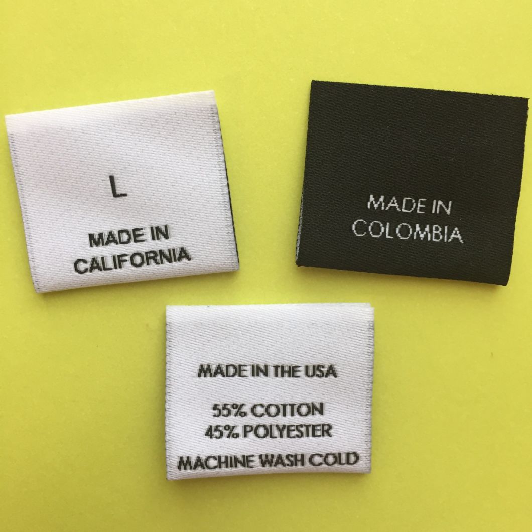 Custom Logo Brand Woven Label for Garment/Clothing Fabric