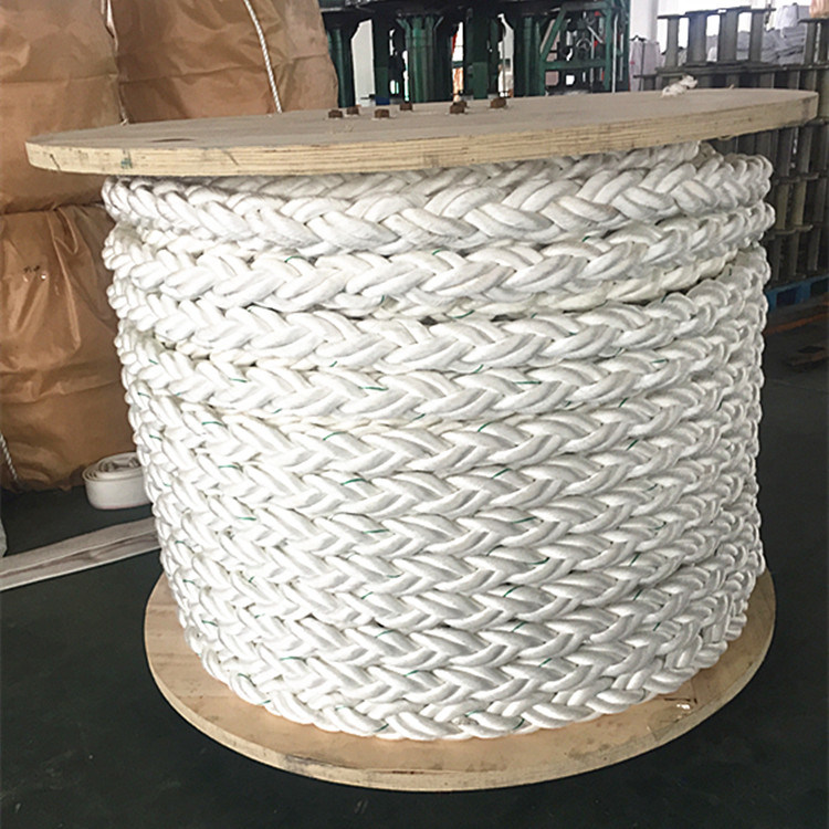 Wood Plate Packing 8 Strand Monofilament Polypropylene Mooring Hawser Rope