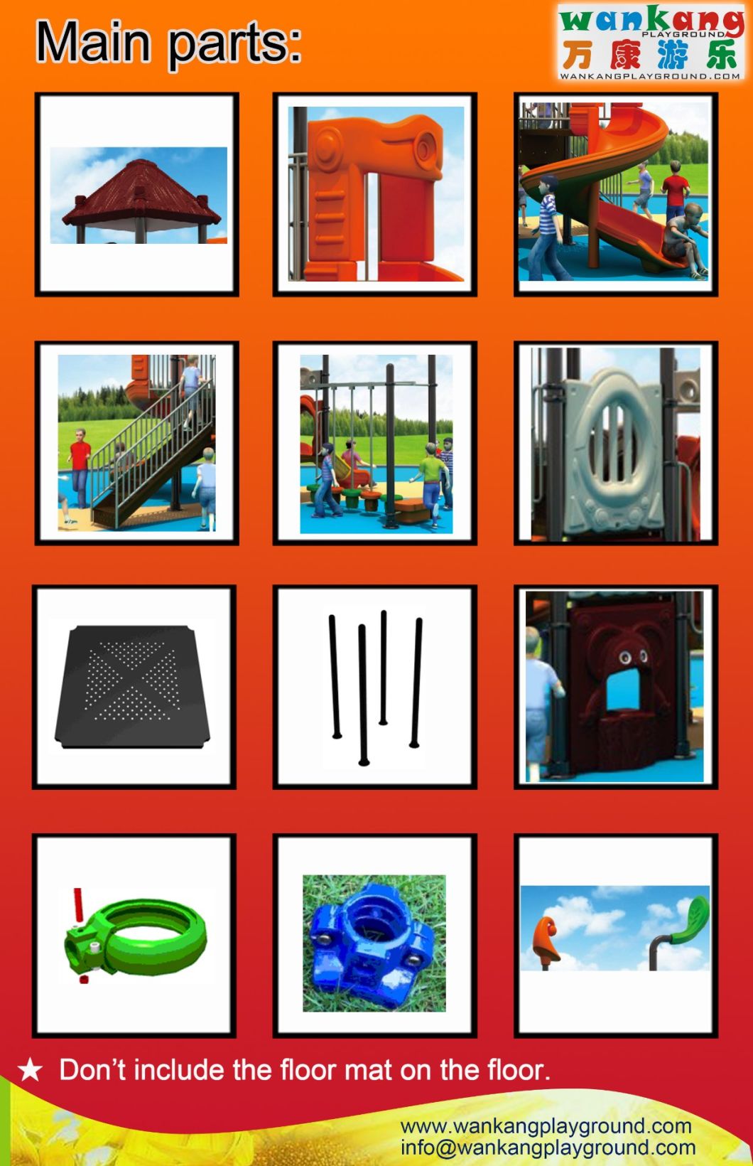 Outdoor Playground Children Play Equipment Slide (WK-A1210)