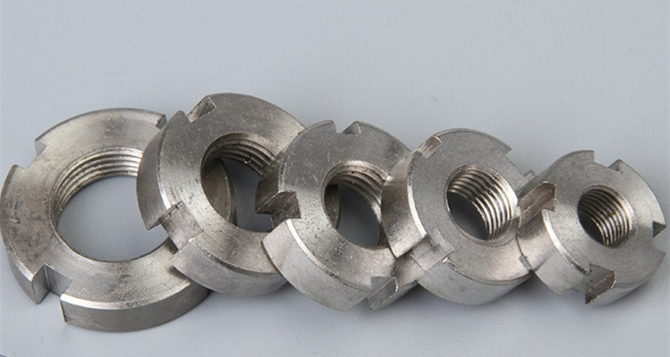 SS304 Slotted Round Nut
