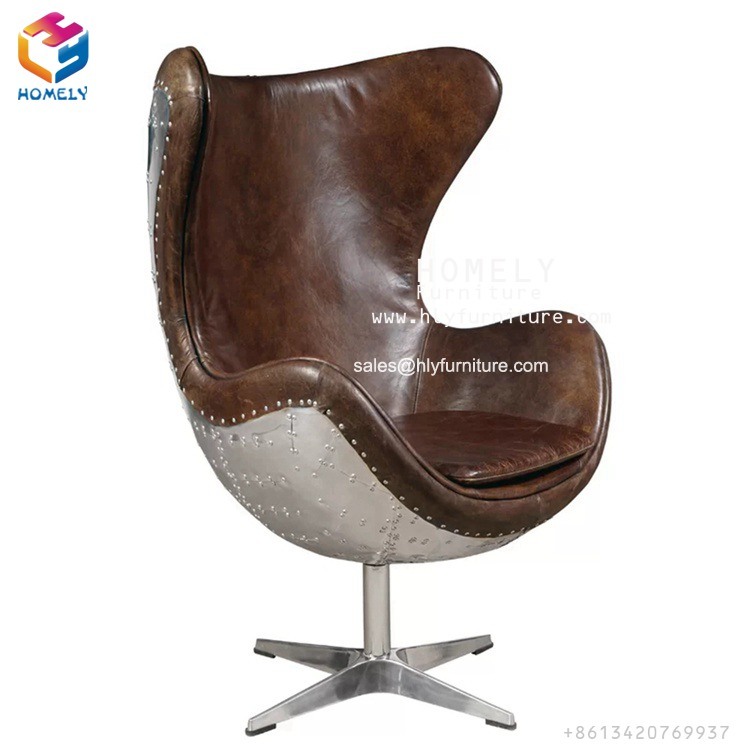 Modern Living Room Furniture Classic Designer Replica Aluminium Dinning Egg Chair