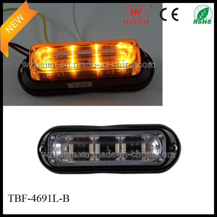 Waterproof Warning LED Lightheads in Amber Color