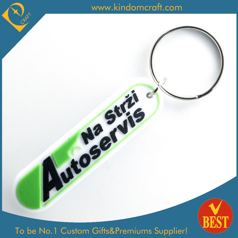 China Eco-Friendly Cheap PVC Key Chain Keyring in High Quality as Publicity Souvenir Gift