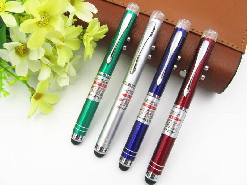 Wholesale High Quality 3 in 1 Metal LED Torch Light Pen