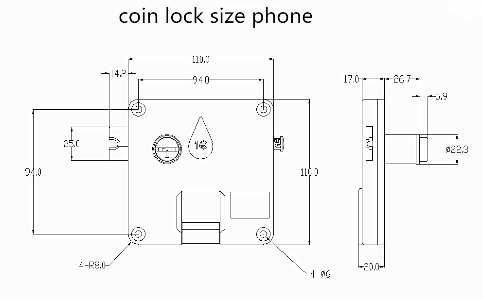 Coin Operated Lock, Locker Lock, Master Key Lock (AL2101)