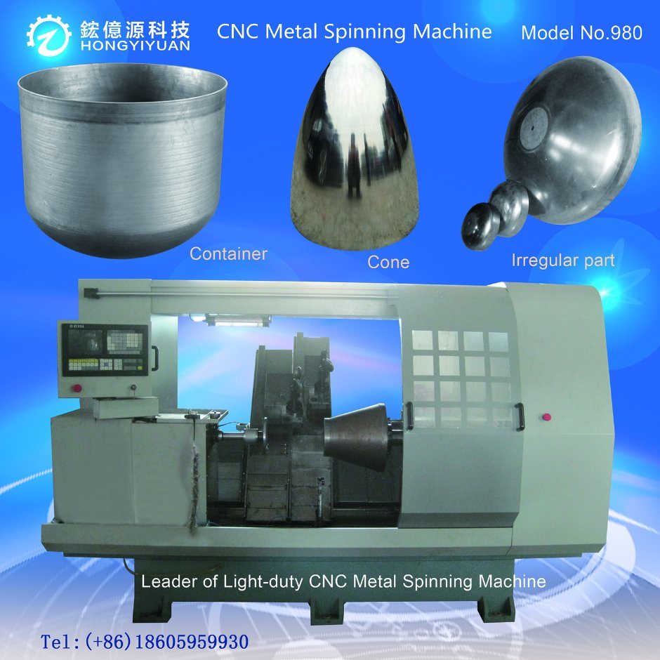 Big High-Precision Automatic Mini CNC Metal Spinning Lathe Machine (Light-duty 980B-8)