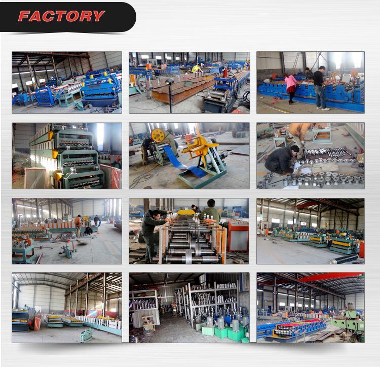 Glazed Roofing Tile Cold Roll Forming Machine for Building Roof