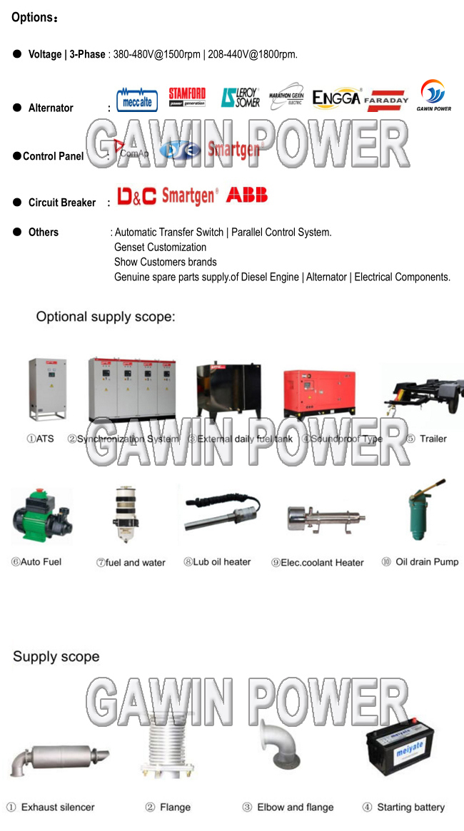 4-Stroke Engine 600kVA Soundproof Generator Set