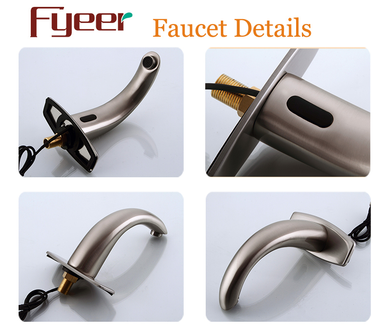 Fyeer Satin Finishing Automatic Water Mixer Sensor Tap