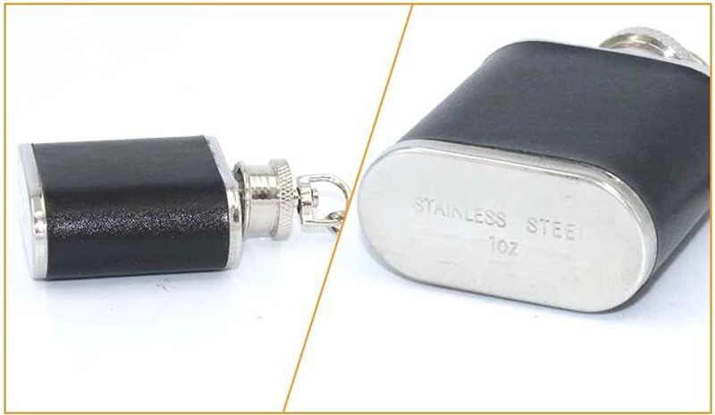 Stylish Portable Latest New Designed 1oz Mini Stainless Steel Hip Flask