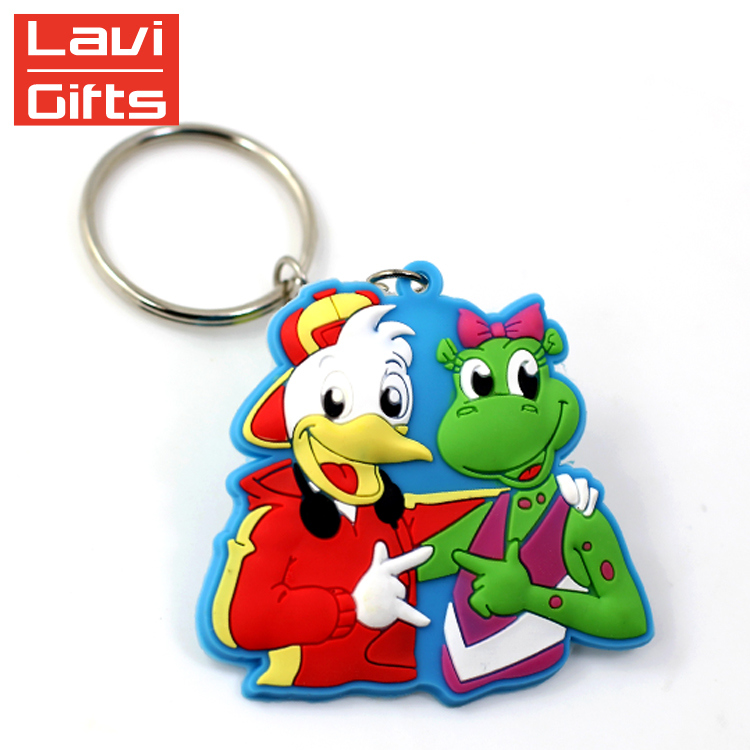 Promotional Personalized OEM Customizable Carabiner Lovely Embossed Funny 3D Soft PVC Keychain