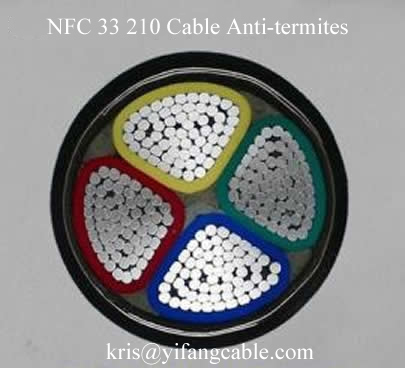 Cable Aluminum Underground NF C 33-210 H1-Xdv-Au/Ar with Pilot Wire