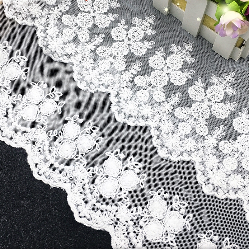 High Quality Chemical Embroidery Mesh Lace Fabric for Decoration