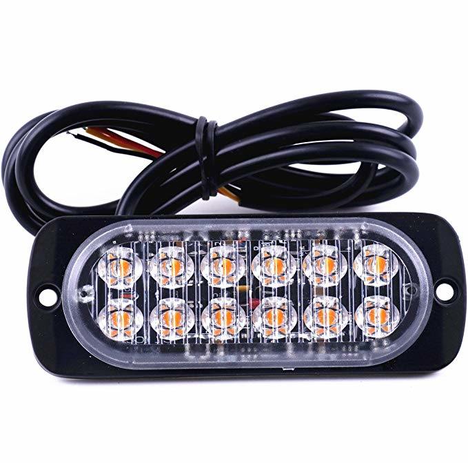 CREE Auto Light 18W Factory Motor LED Amber Strobe Light