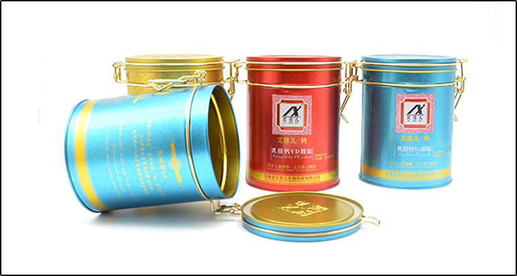 High-End Tin Containers Factory for Food Storage with Custom Logo